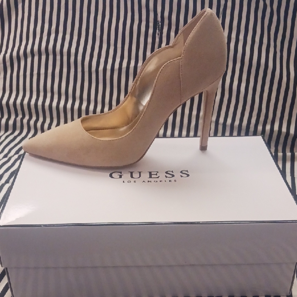 Guess Tan Stiletto Heels with Sleek Design